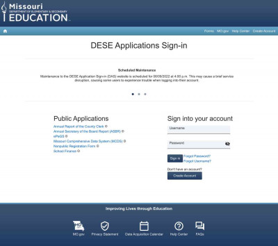DESE Login - MO.gov DESE Login - MO.gov