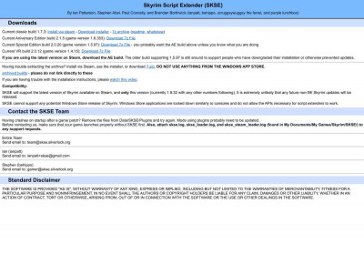 Skyrim Script Extender (SKSE) Skyrim Script Extender (SKSE)