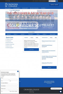 Crowder College – Building a civil, serving, literate, learning ... Crowder College – Building a civil, serving, literate, learning ...