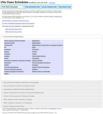Schedule of Classes for the Creative Writing Program - Lou's List Schedule of Classes for the Creative Writing Program - Lou's List