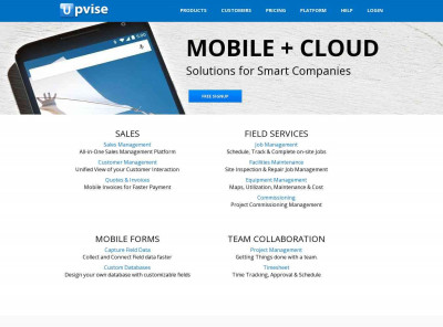Mobile Cloud CRM Upvise Mobile Cloud CRM Upvise