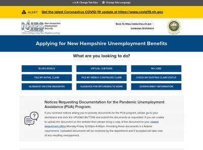 File My Weekly Continued Claim | NH Unemployment Benefits File My Weekly Continued Claim | NH Unemployment Benefits