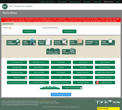 Login - Ward Transport & Logistics Login - Ward Transport & Logistics