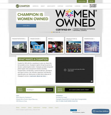 Champion Logistics Group | Better service. Better logistics. Champion Logistics Group | Better service. Better logistics.