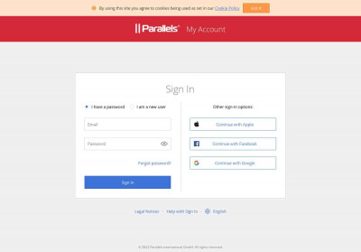 Parallels My Account: Login Parallels My Account: Login