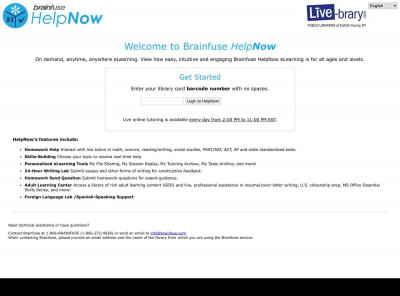 Welcome to Brainfuse eLearning Welcome to Brainfuse eLearning