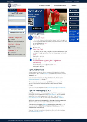 MyUOWD - Related Links MyUOWD - Related Links