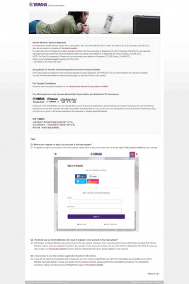 Yamaha: Online Member Yamaha: Online Member