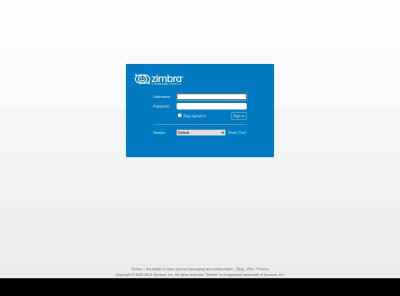 Zimbra Web Client Sign In Zimbra Web Client Sign In