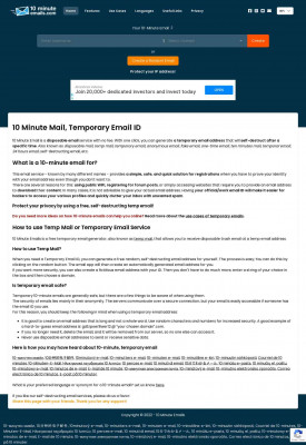 10 Minute Emails: 10 Minute Mail, Temporary Email 10 Minute Emails: 10 Minute Mail, Temporary Email