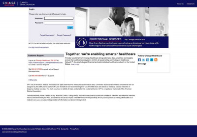 Account LogIn - Change Healthcare Account LogIn - Change Healthcare