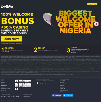 Bet9ja | Nigeria Sports Betting, Premier League Odds Bet9ja | Nigeria Sports Betting, Premier League Odds