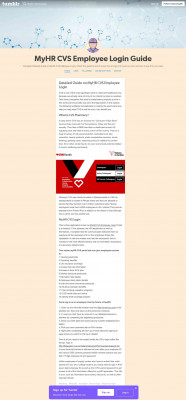 MyHR CVS Employee Login Guide MyHR CVS Employee Login Guide