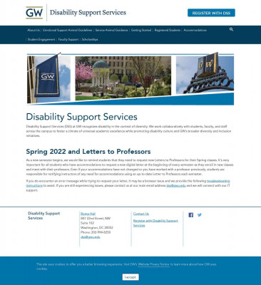 Overview of the DSS Registration Process - GW Disability ... Overview of the DSS Registration Process - GW Disability ...