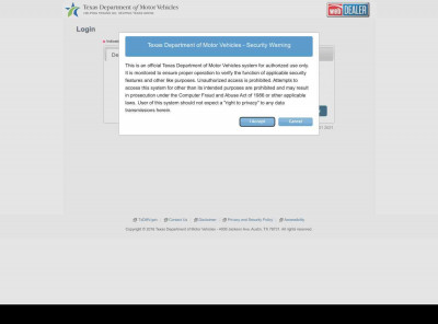 Login to webDEALER - TxDMV Login to webDEALER - TxDMV