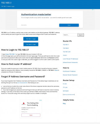192.168.l.l - 192.168.1.1 Admin Login 192.168.l.l - 192.168.1.1 Admin Login