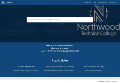 How To Access Northwood Tech Technology - MyHelp How To Access Northwood Tech Technology - MyHelp