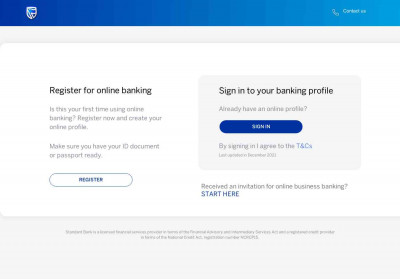 Standard Bank Online Banking Standard Bank Online Banking