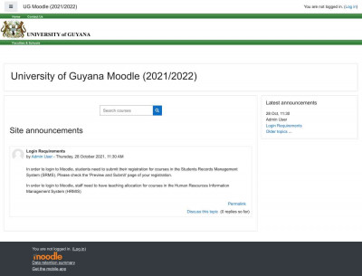 University of Guyana - Moodle (2020/2021) University of Guyana - Moodle (2020/2021)