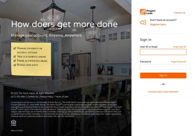 the New Home Depot Loan Program Customer Portal the New Home Depot Loan Program Customer Portal