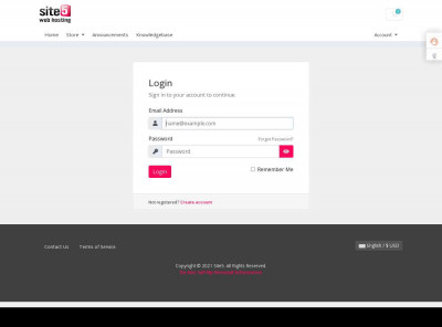 Site5: Login Site5: Login