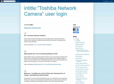 intitle:”Toshiba Network Camera” user login intitle:”Toshiba Network Camera” user login