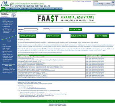 Financial Assistance Application Submittal Tool: FAAST Financial Assistance Application Submittal Tool: FAAST