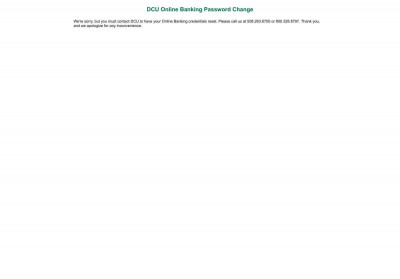 DCU Online Banking Password Change DCU Online Banking Password Change