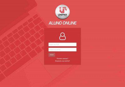 UNIPAR - Aluno Online UNIPAR - Aluno Online
