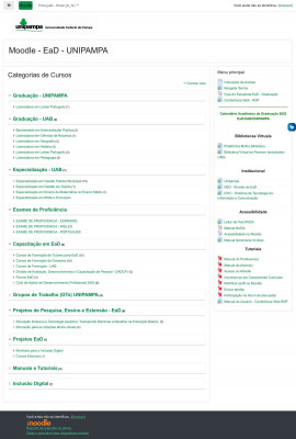 Moodle - EaD - UNIPAMPA Moodle - EaD - UNIPAMPA