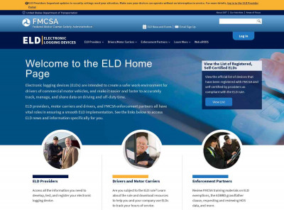 Registered ELDs - Department of Transportation Registered ELDs - Department of Transportation