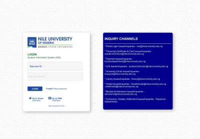 inquiry channels - Login - Student Information System - Nile ... inquiry channels - Login - Student Information System - Nile ...