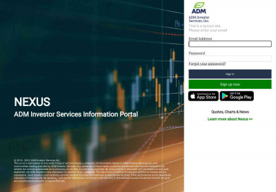 Nexus - Sign in | ADM Investor Services, Inc. Nexus - Sign in | ADM Investor Services, Inc.