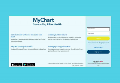 Online Health Record - MyChart | Powered by Allina Health for ... Online Health Record - MyChart | Powered by Allina Health for ...