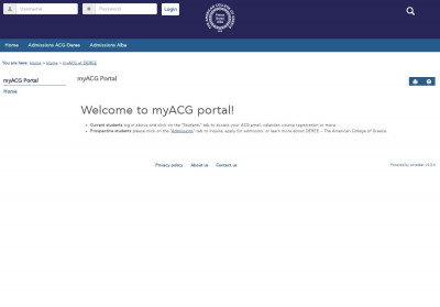 Home | myACG Portal Home | myACG Portal