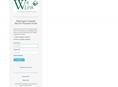 Washington Hospital WeLink Physician Portal Washington Hospital WeLink Physician Portal