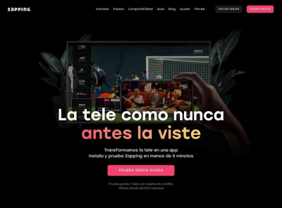 Zapping - Televisión sin cables, donde y como quieras Zapping - Televisión sin cables, donde y como quieras