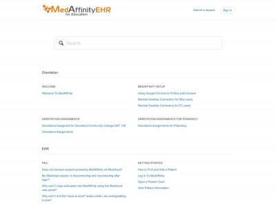 EHR - MedAffinity Support EHR - MedAffinity Support