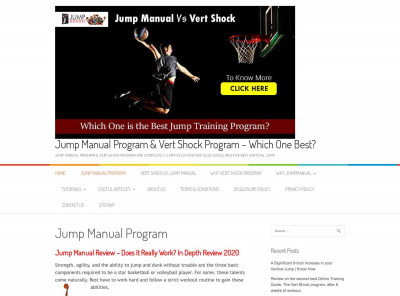 Jump Manual vs Vert Shock Jump Manual vs Vert Shock