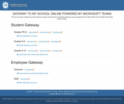 Miami-Dade County Public Schools Miami-Dade County Public Schools