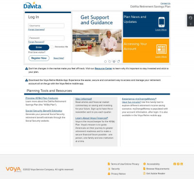 DaVita Retirement Savings Plan - Account Login DaVita Retirement Savings Plan - Account Login