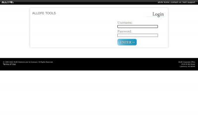 ALLOFE TOOLS Username: Password: © 1999-2022 AllofE ... ALLOFE TOOLS Username: Password: © 1999-2022 AllofE ...