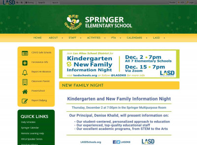 Hot Lunch • Page - Springer Elementary School Hot Lunch • Page - Springer Elementary School