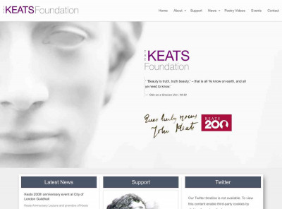 Welcome to the Keats Foundation - The Keats Foundation Welcome to the Keats Foundation - The Keats Foundation