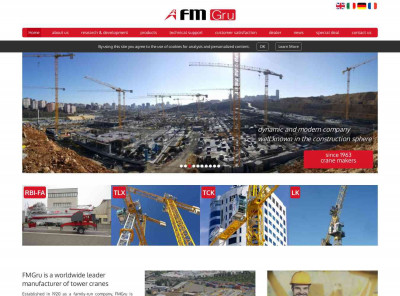 FMGru: Tower cranes, Self-erecting cranes FMGru: Tower cranes, Self-erecting cranes