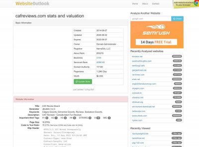 Cafreviews : CAF Review Board Website stats and valuation Cafreviews : CAF Review Board Website stats and valuation