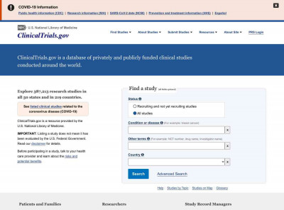 Find Trials - ClinicalTrials.gov Find Trials - ClinicalTrials.gov