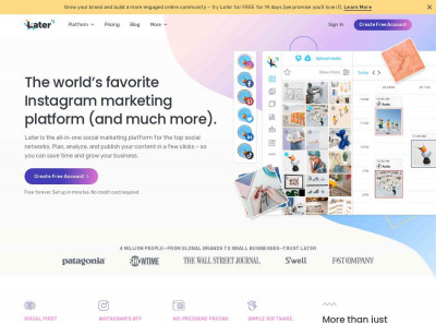 Later: the social media scheduler & link in bio tool Later: the social media scheduler & link in bio tool