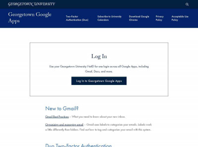 Georgetown Google Apps | Georgetown University Georgetown Google Apps | Georgetown University