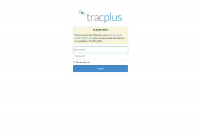 TracPlus Web: Login TracPlus Web: Login